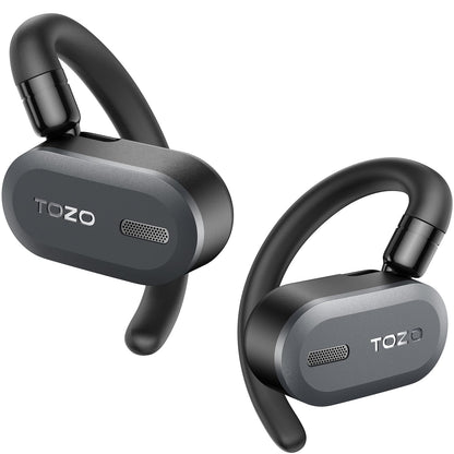 TOZO O2 T13187 Wireless Earbuds Bluetooth 5.3 Open Ear 42 Hours Playtime Noise Cancellation Black