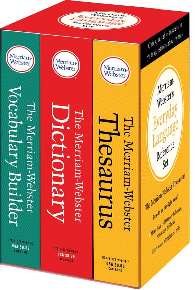 Merriam-Webster Everyday Language Reference Set - 2480 Pages - ISBN: 978-0877793328
