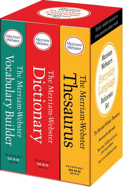 Merriam-Webster Everyday Language Reference Set - 2480 Pages - ISBN: 978-0877793328