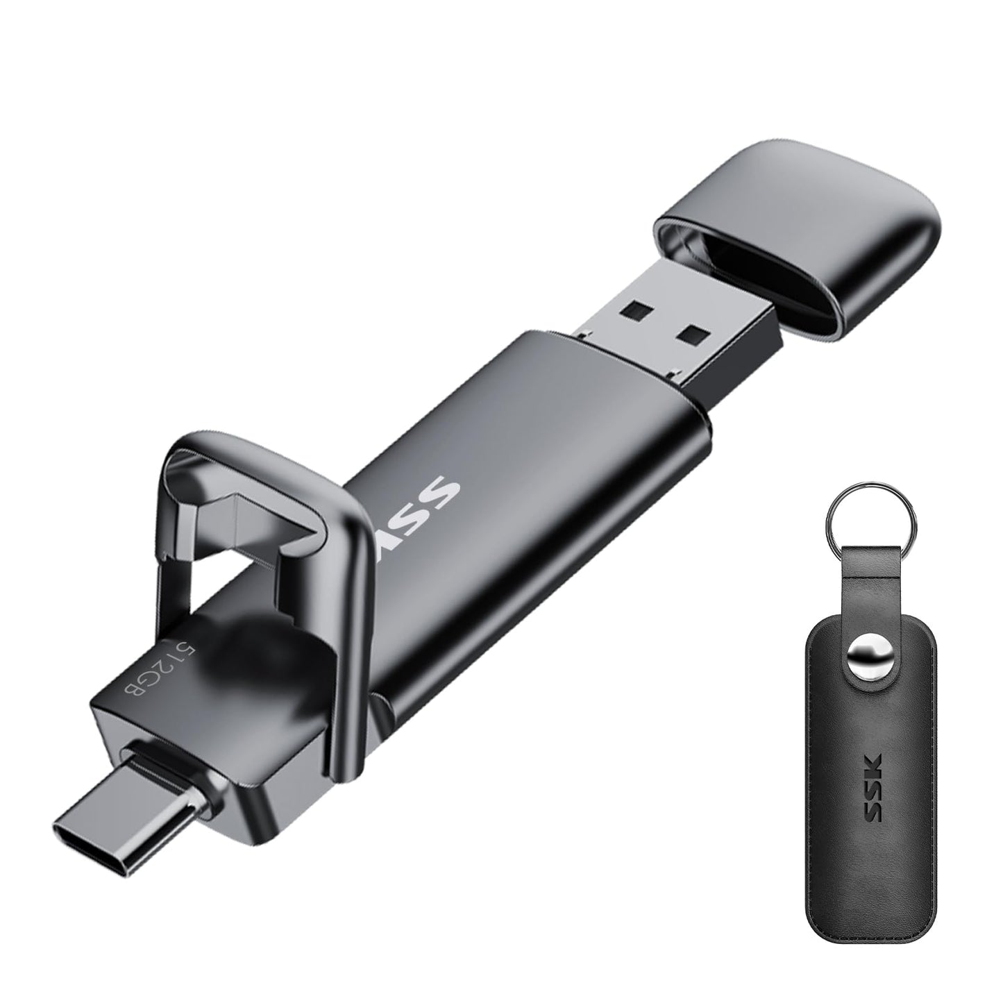 SSK 512GB SD301 External Solid State Drive, Up to 550MB/s Read Speed, USB 3.2 Gen 2, 2.5-inch Form Factor