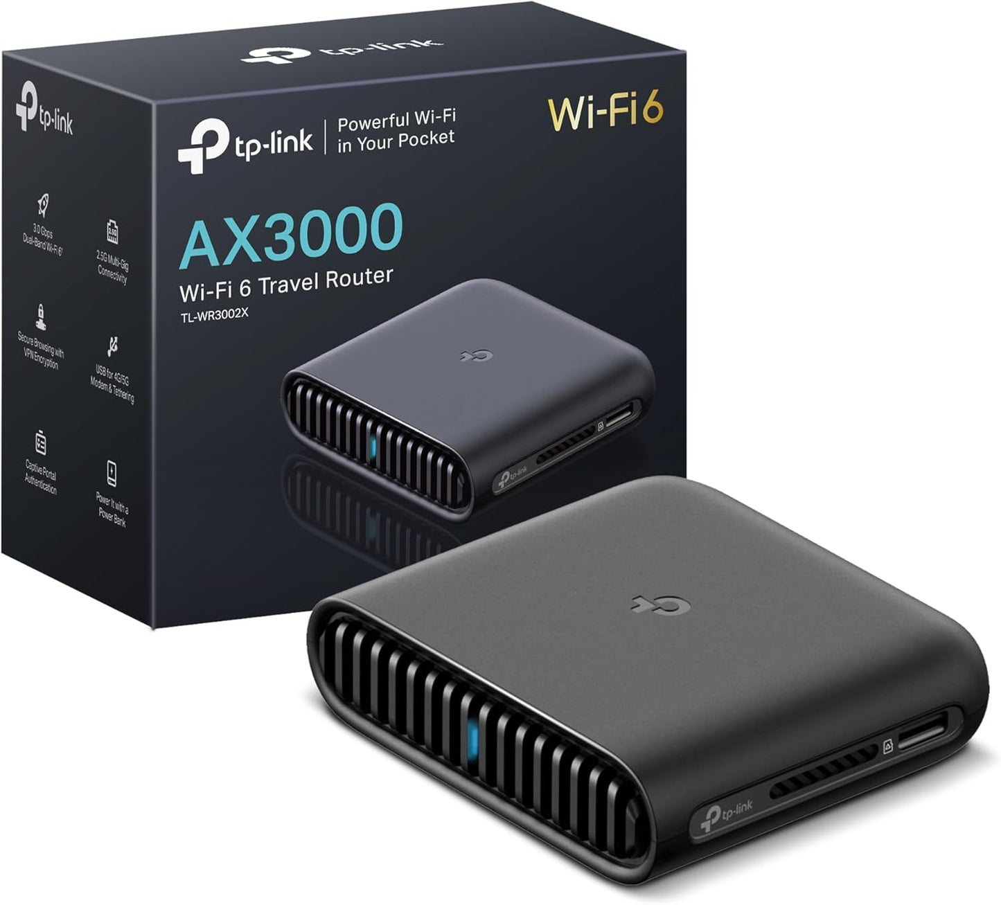 TP-Link TL-WR3002X Dual-Band Wi-Fi 6 AX3000 Router 3000Mbps