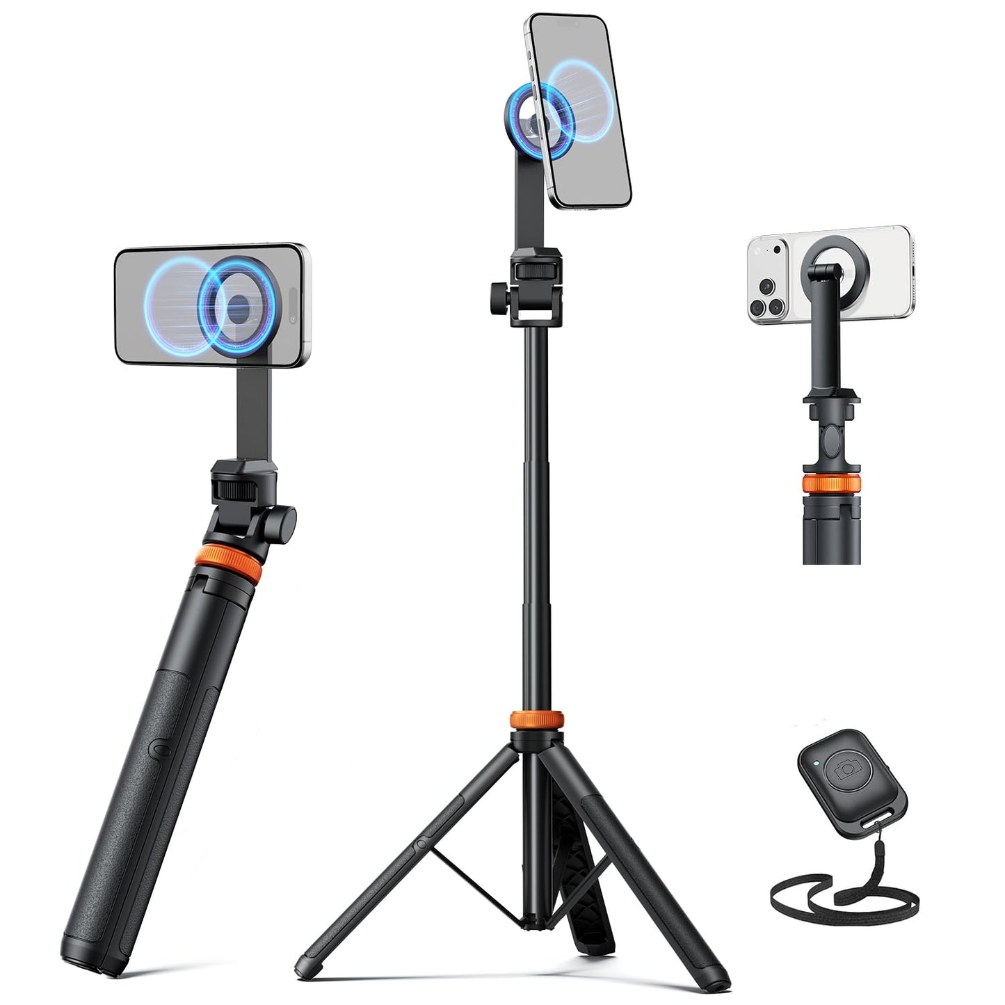 EUCOS 63 Inches EUTP-010 Tripod for Smartphone with Adjustable Height