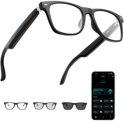 Giwbeiv 1.5" E13 Bluetooth Smart Glasses for Android and iOS Devices