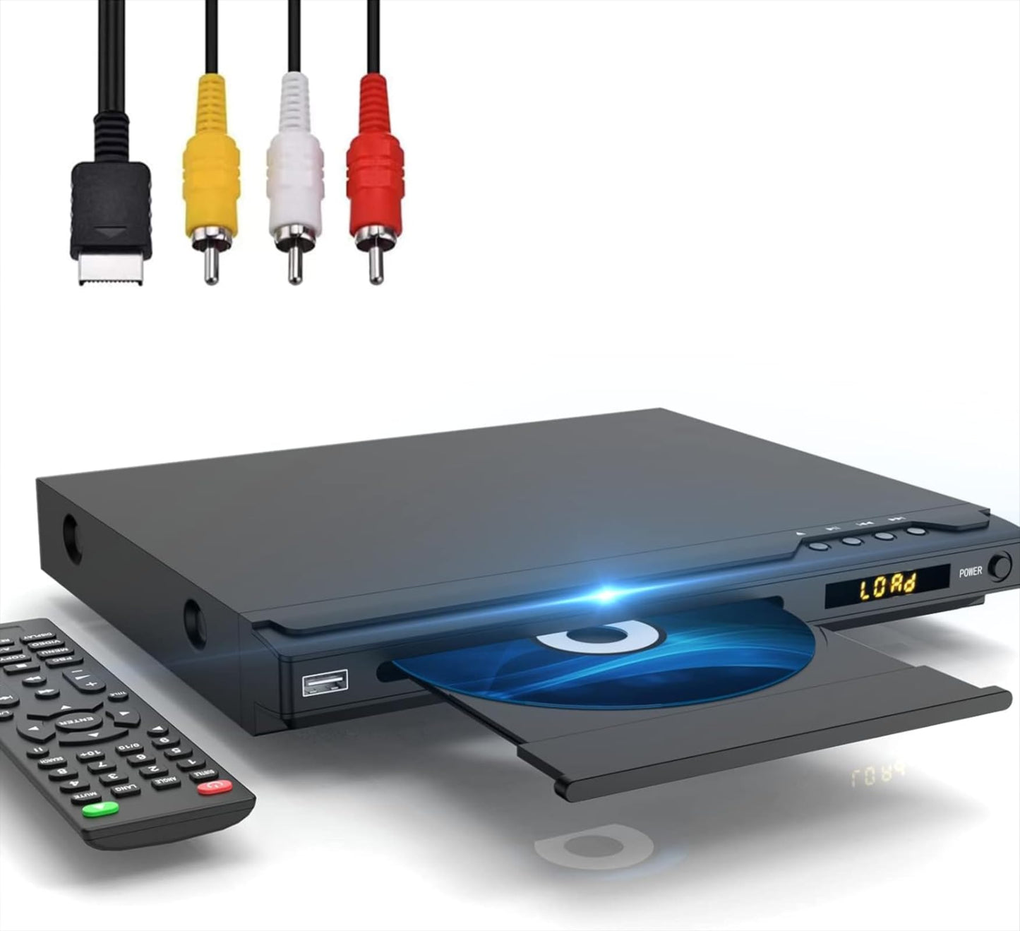MAITE MTDVD-FE 1080p Region Free DVD Player with HDMI Dual Mic Jack Input