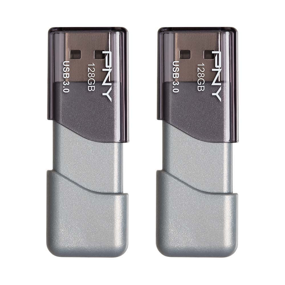 PNY 128GB Turbo Attaché 3 USB 3.0 Flash Drive Silver Model: P-FD128X2TBOP-MP