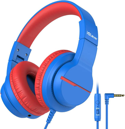 iClever HS19 Over-Ear Headphones for Kids, 32 Ohms, 20-20000 Hz, Wired