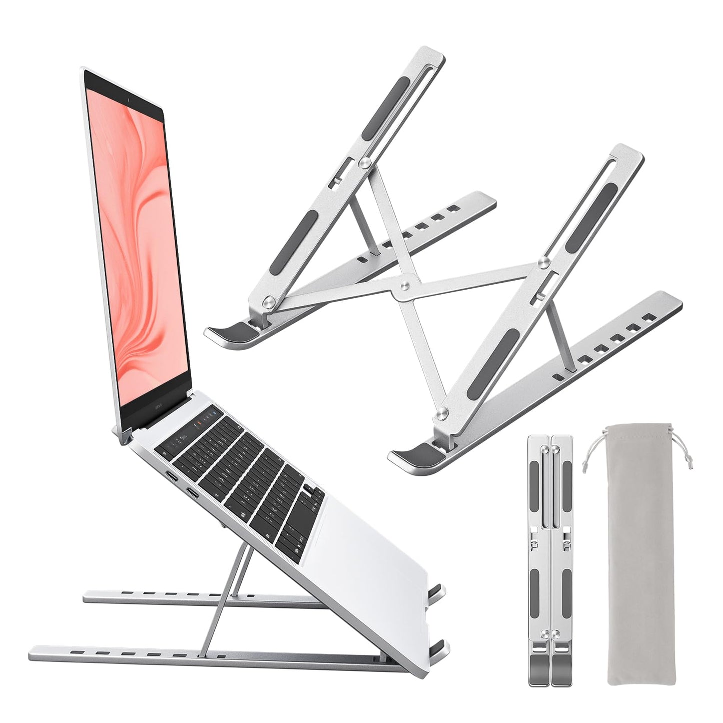 Sopholid 18-M-1 Tripod Laptop Stand Adjustable Aluminum Tabletop Mount
