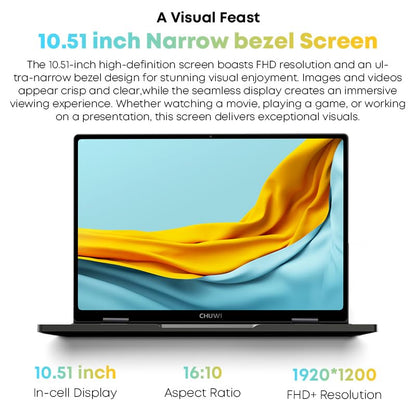 CHUWI MiniBook X 10.51" 1920 x 1200 Touchscreen 2-in-1 Laptop