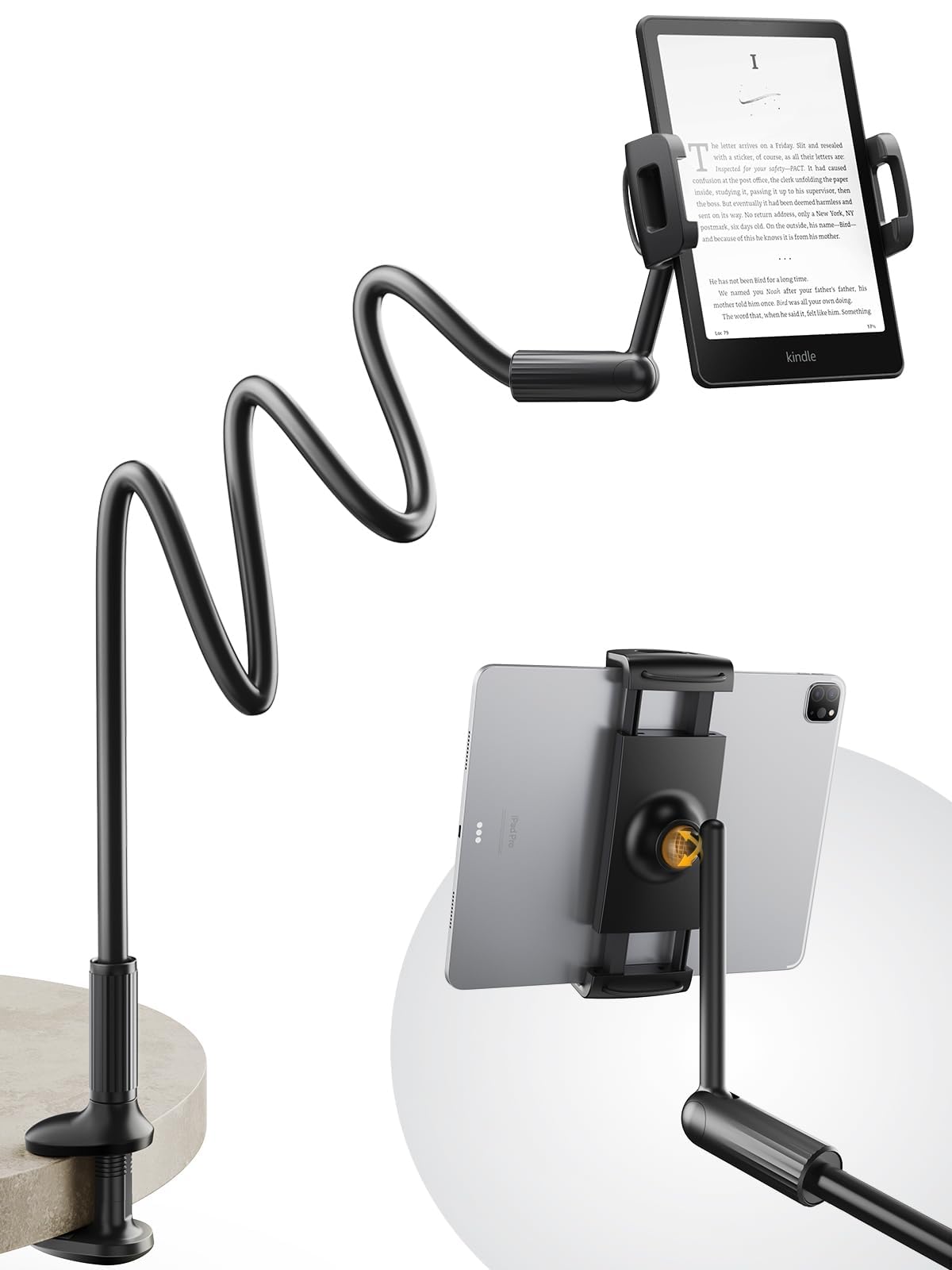 SAIJI 47" C4-Plus-B-3-US Adjustable Tablet and Phone Holder