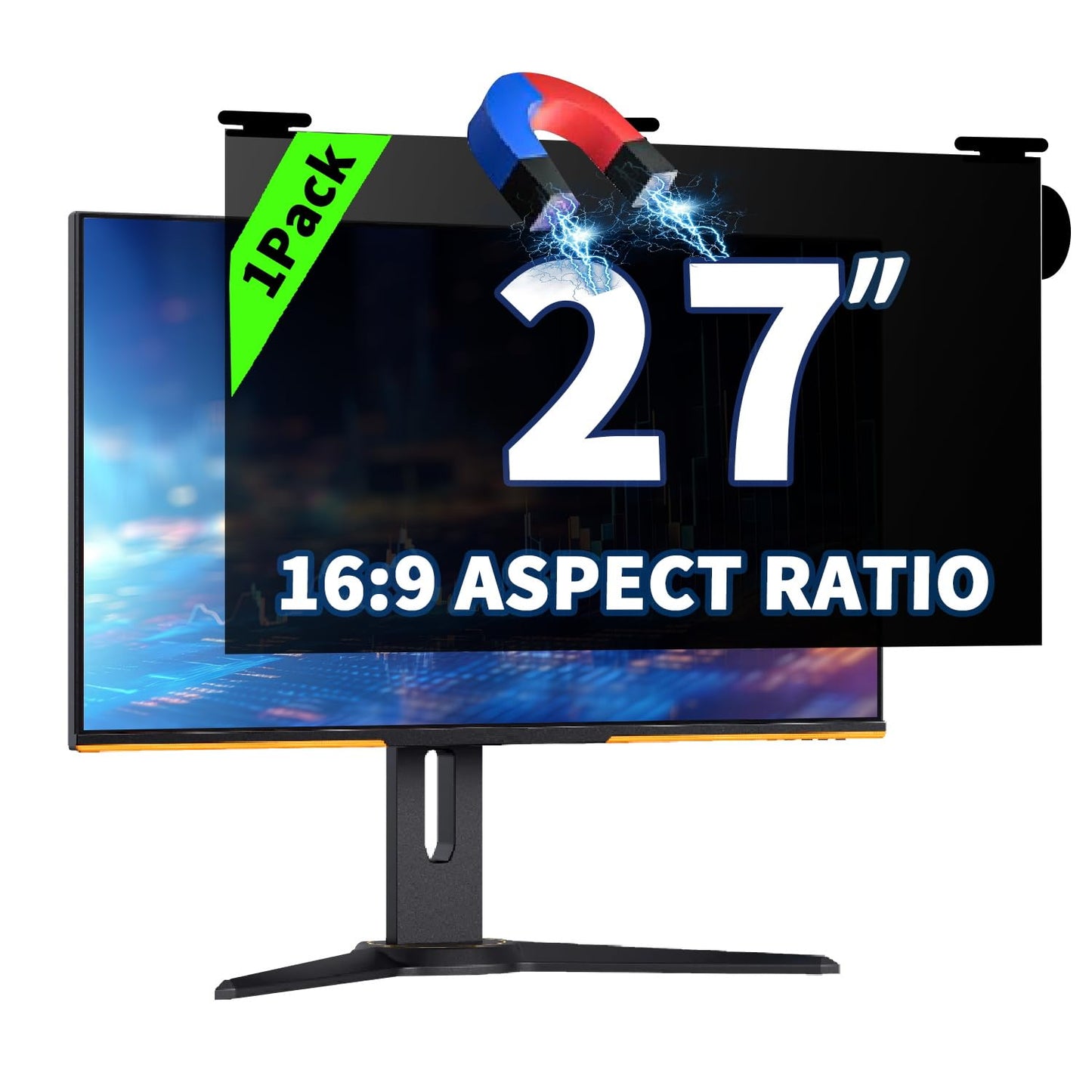 Halloive 27 Inch HH-27CXFG-1pack 16:9 Computer Privacy Screen