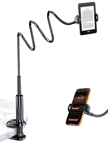 Mumay 39.4" ANJ-133 Adjustable eReader Stand - Flexible Gooseneck Clamp Mount for Devices up to 8.6 inches