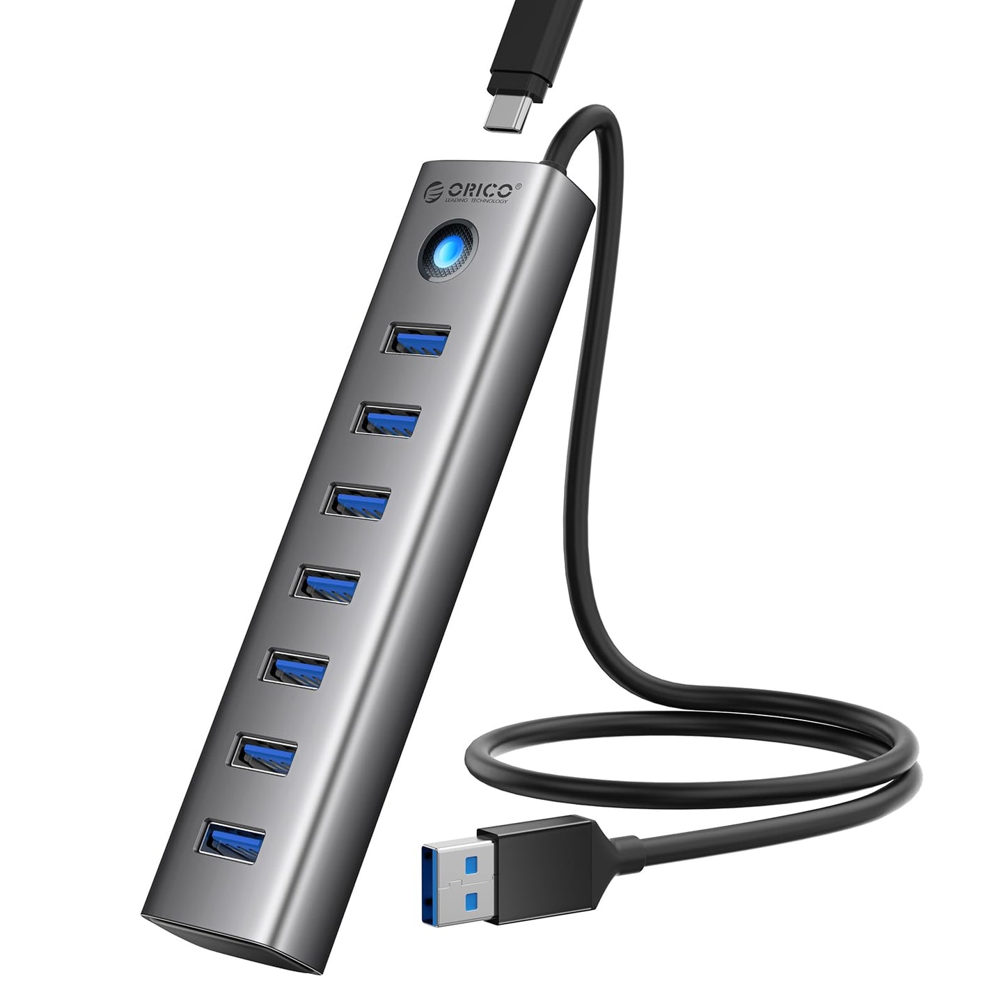ORICO 7-Port USB 3.0 Hub ACF31-10 5Gbps Aluminum USB Splitter