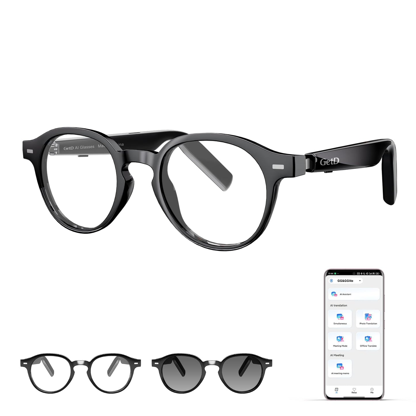GetD 1 Inch GG24lite-C4 Standard Smart Glasses