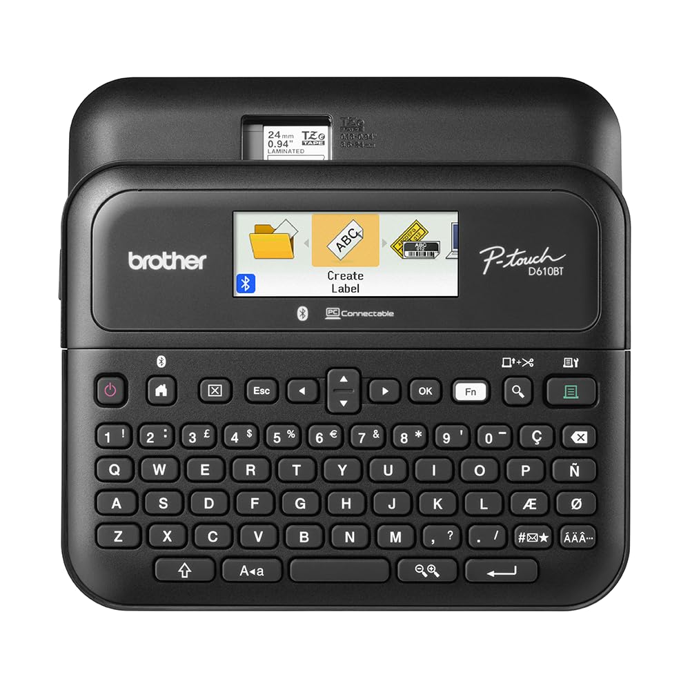 Brother P-touch PT-D610BT 180dpi Monochrome Thermal Label Maker