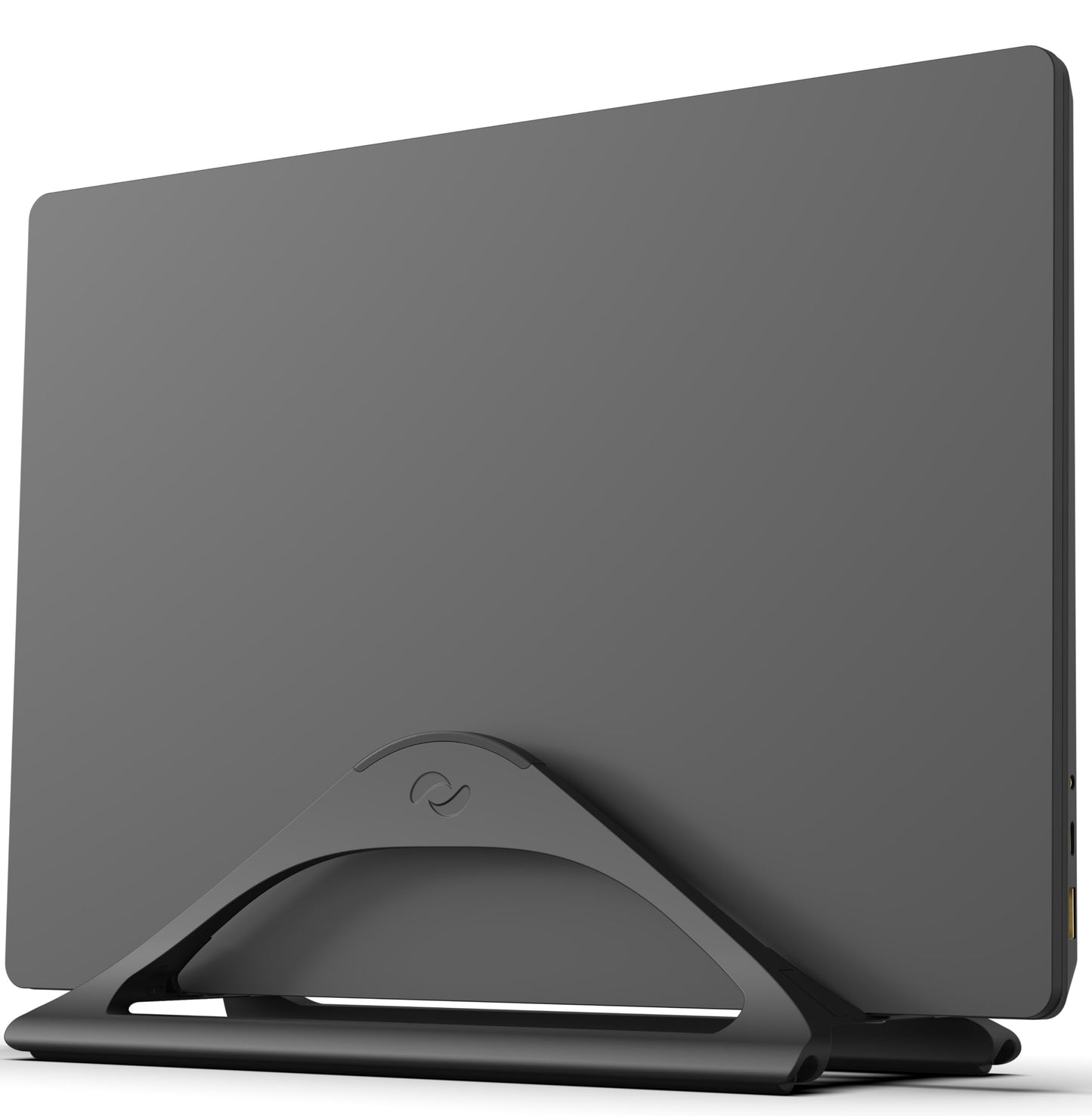 HumanCentric 401-1001-B Vertical Laptop Stand Adjustable Gripping Holder Tabletop