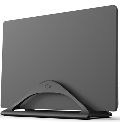 HumanCentric 401-1001-B Vertical Laptop Stand Adjustable Gripping Holder Tabletop
