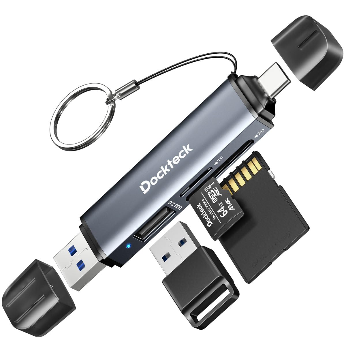 dockteck 3 Slot USB3.0 Card Reader DR0003