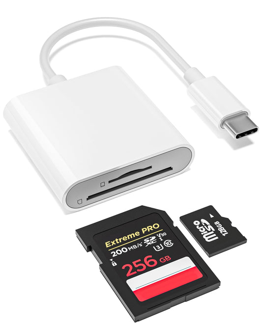 YOFEEPOP USB Type C Dual Slot SD Card Reader USBCSD1-2XD