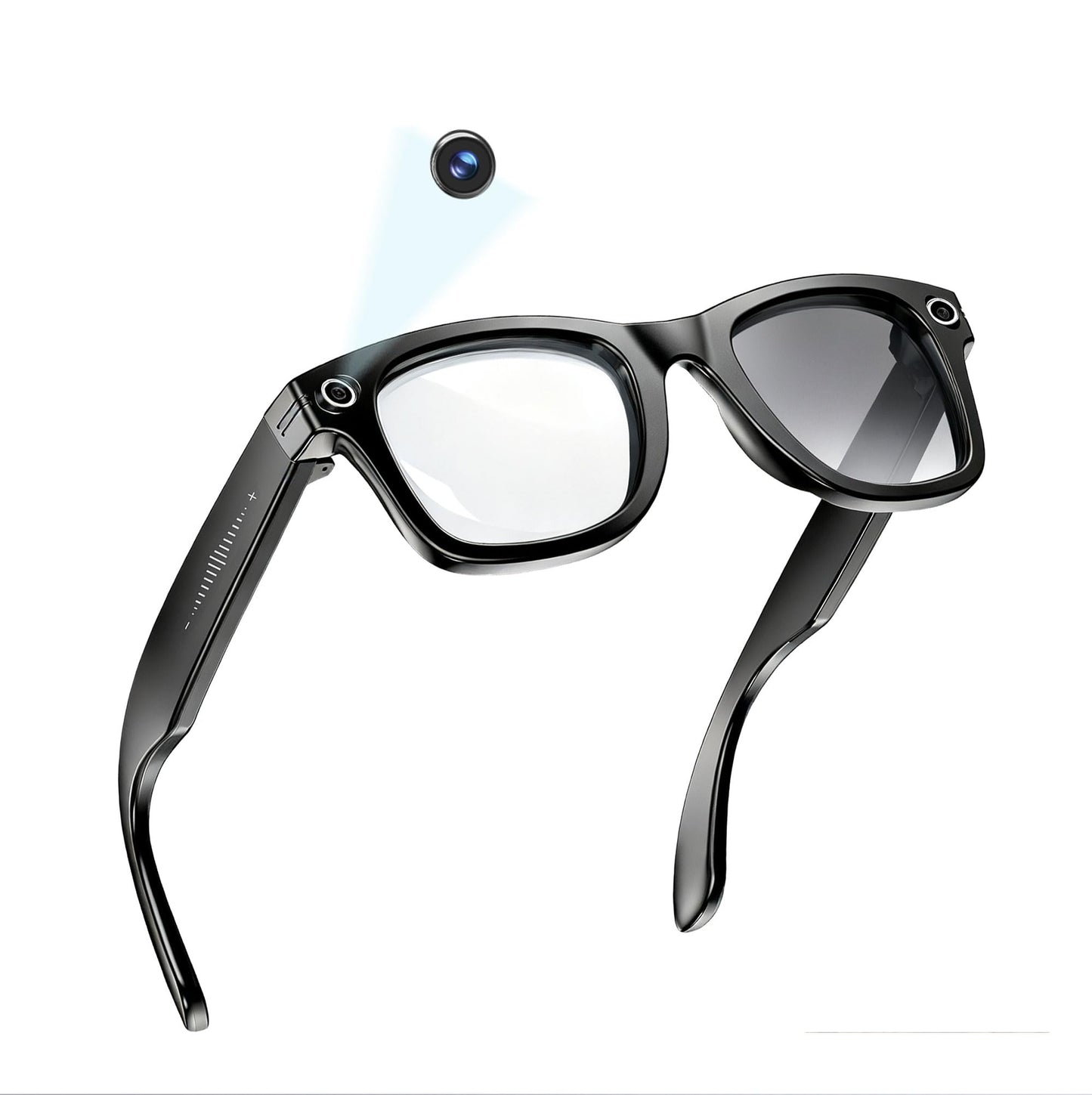 MNVOEQ Smart Glasses 3840 x 2160 Resolution Black Modern Wearable Tech