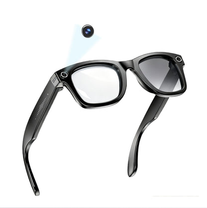 MNVOEQ Smart Glasses 3840 x 2160 Resolution Black Modern Wearable Tech