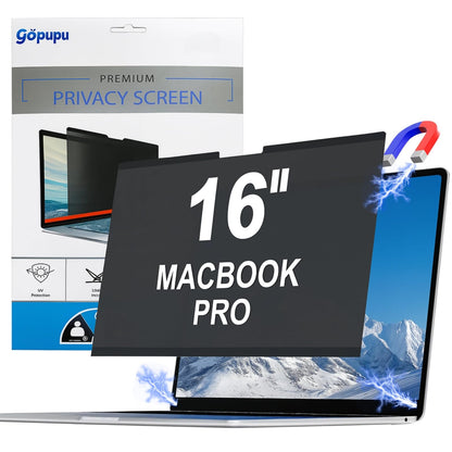 gopupu 16 Inches MacPro16 2021-2026 M1M2MM4M5 Pro Max Privacy Filter Removable Anti-Glare Screen Protector