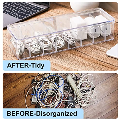 Tatuo 10.2"L x 3.9"W x 2.4"H Tatuo-Ties-EARN95647 90.12 cu in 2 Count Plastic Cable Organizer Box