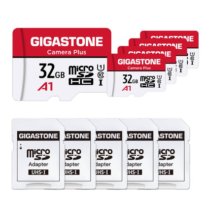 Gigastone 32GB U1 C10 Micro SDHC Memory Card 5-Pack