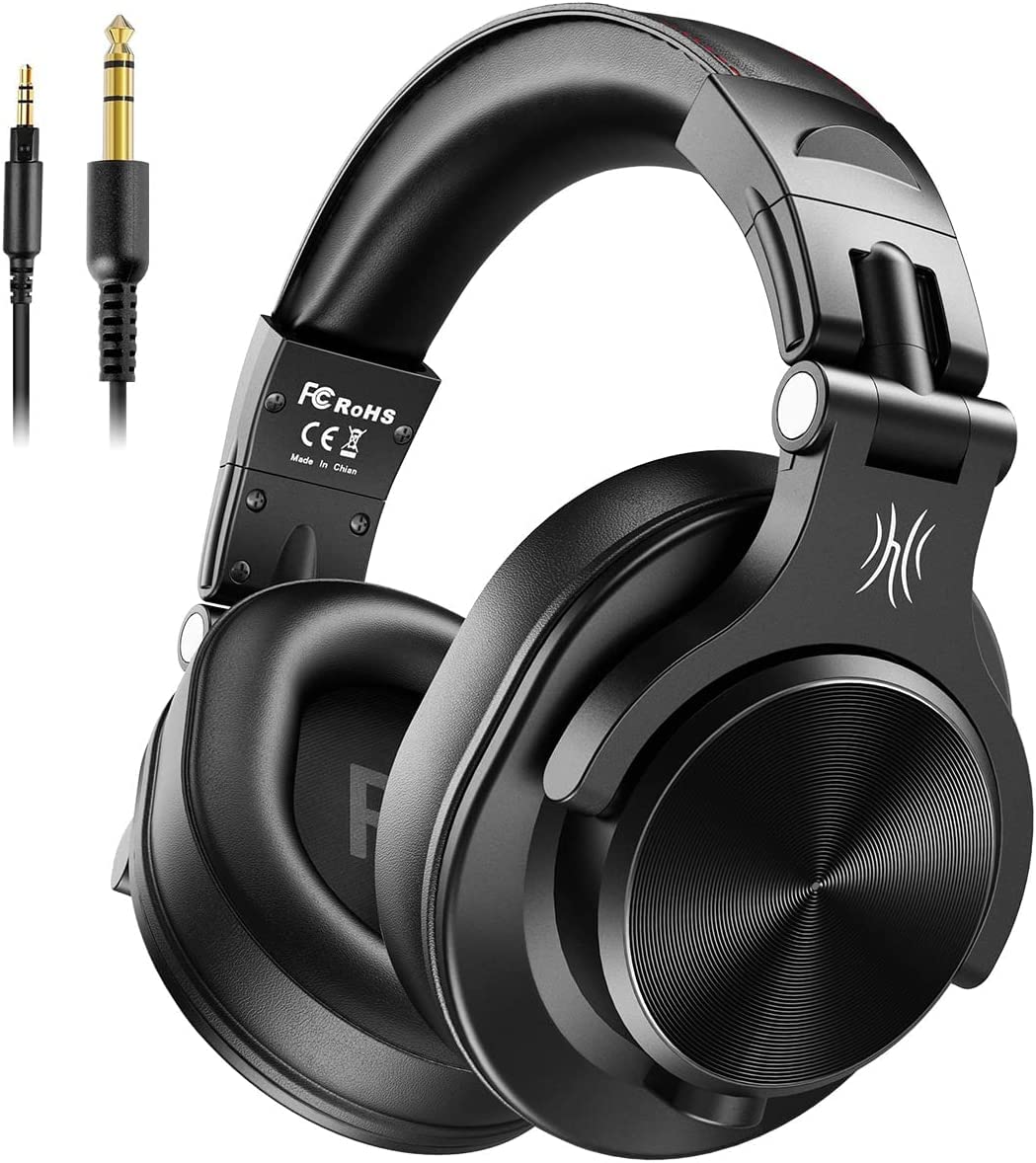 OneOdio A71 40mm Audio Driver Over-Ear Headphones Wired Sound Isolation Noise Control 3.5/6.35mm Jack