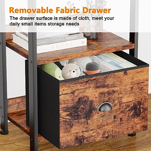 Furologee 5 Tier Shelf CTBS-5T-006 Freestanding Indoor Wood Organizer