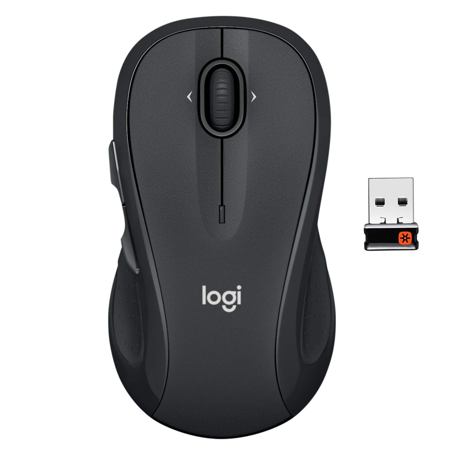 Logitech M510 Wireless Mouse USB Optical Connection, 1000 DPI, Battery Powered, Ergonomic Design, Graphite