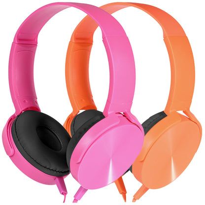 Wensdo HY450 Wired Headphones 2-Pack for Students, On-Ear Student Headset for Educational Use
