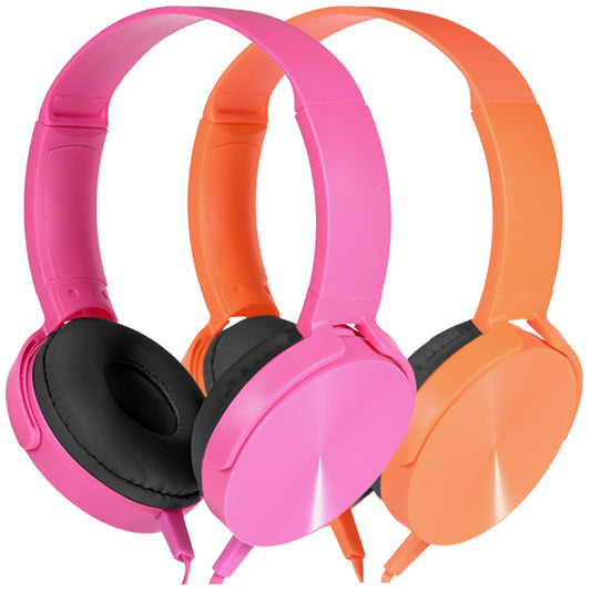 Wensdo HY450 Wired Headphones 2-Pack for Students, On-Ear Student Headset for Educational Use