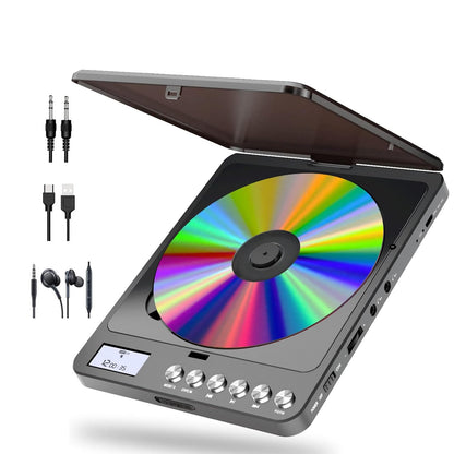 HOVOYNN Portable CD Player HOVOYNN-766 Bluetooth 5.0 2 Channels CD-R MP3 10 Hours Battery