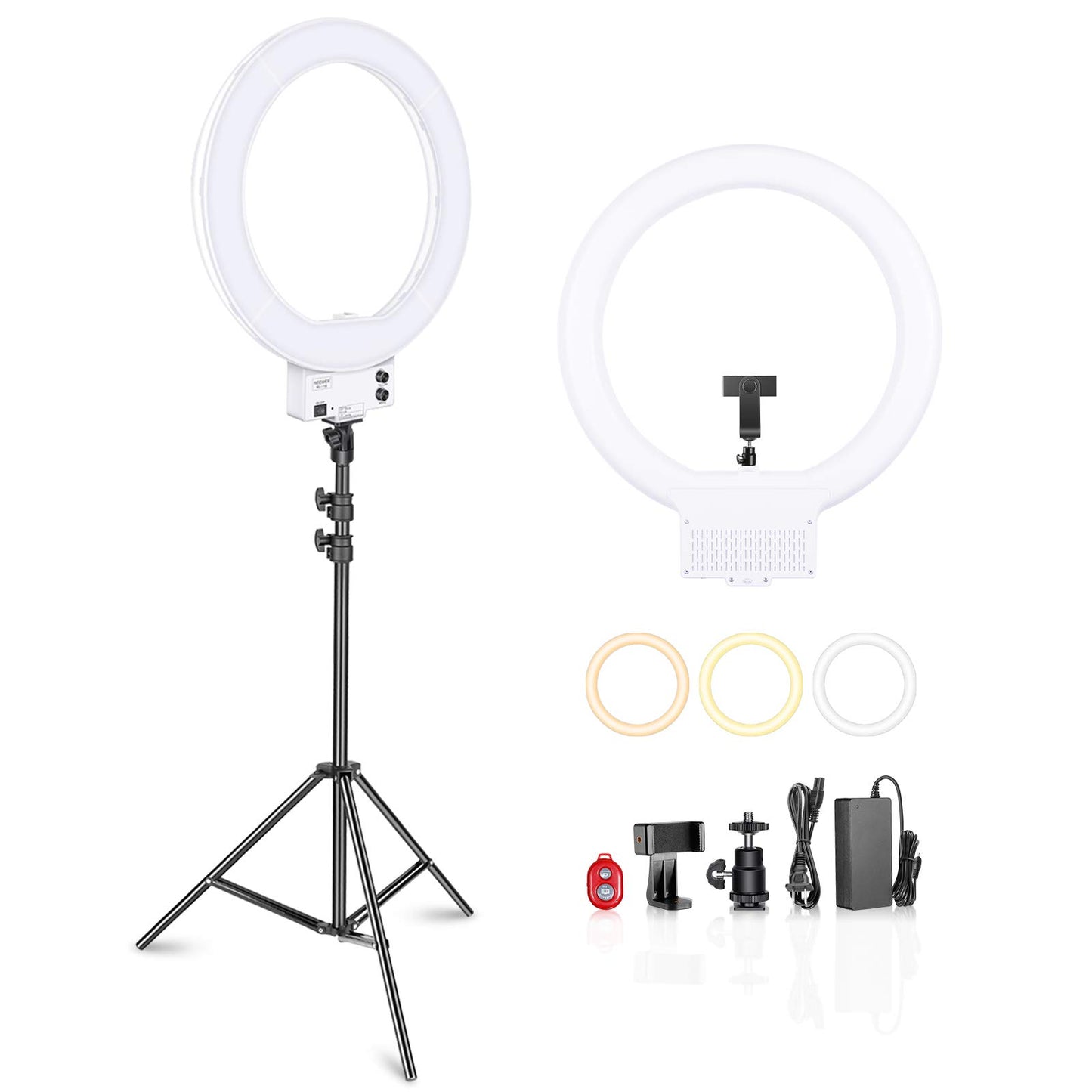 NEEWER 18 Inch LED Ring Light RL-18 55W Cold Shoe Photography