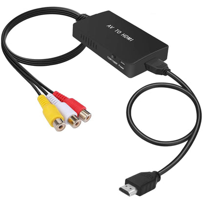 Tengchi 5.91 x 5.91 x 0.71 inches R18 HDMI 1080p RCA Female to HDMI Female Video Converter
