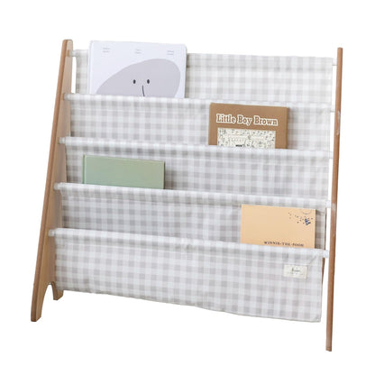 3 Sprouts 10" D x 24" W x 24.5" H IRKGBG Tiered Bookshelf 4 Shelves Floor Mount Living Room
