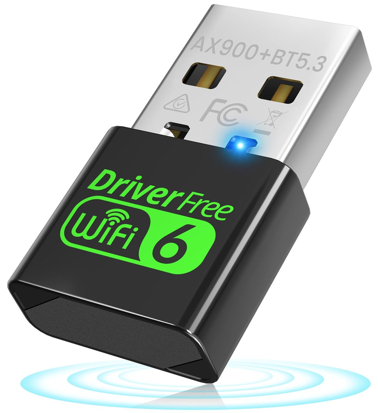 Auscoumer USB WiFi 6 Adapter 900Mbps Dual Band 2.4/5GHz with Bluetooth 5.3 for PC/Laptop, Model WD-AX905