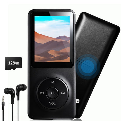 Hunmkno 128GB MP3 Player RGDFS1 Black Bluetooth Voice Recorder