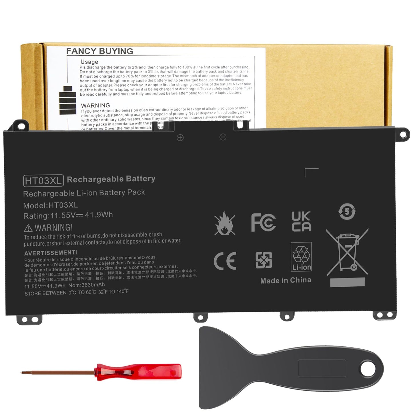 Fancy Buying HT03XL 11.55V 41.9WH Lithium Polymer Laptop Battery