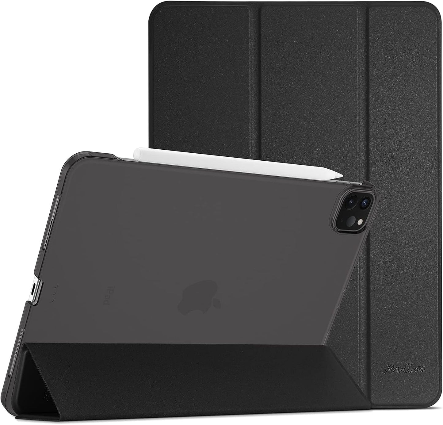 ProCase iPad Pro 11 Inch Case Model: PC-08362984, Form Factor: Case, Color: Black, Compatibility: A1980 / A2013 / A1934 / A1979 / A2228 / A2231 / A2068 / A2230 / A2377 / A2459 / A2301 / A2460