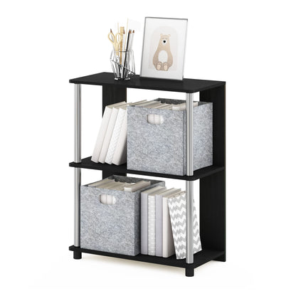 Furinno 3-Tier 15070AMSS Floor Mount Bookcase 11.6" D x 23.6" W x 29.8" H