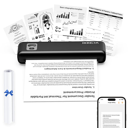Rongta F82 Portable Thermal Printer Monochrome 300 x 300 3.5 ppm