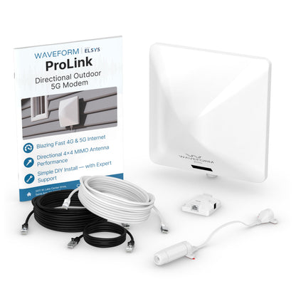 Waveform ProLink 5G Cellular Modem Dual SIM - 2.5 Gbps | 1 Ethernet Port | 2 Ethernet Ports | ProLink Base Kit
