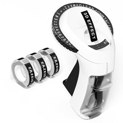 EazeID 4" x 4" Embossed Label Maker Machine Model Number: B0CYL6ZN3Z Monochrome