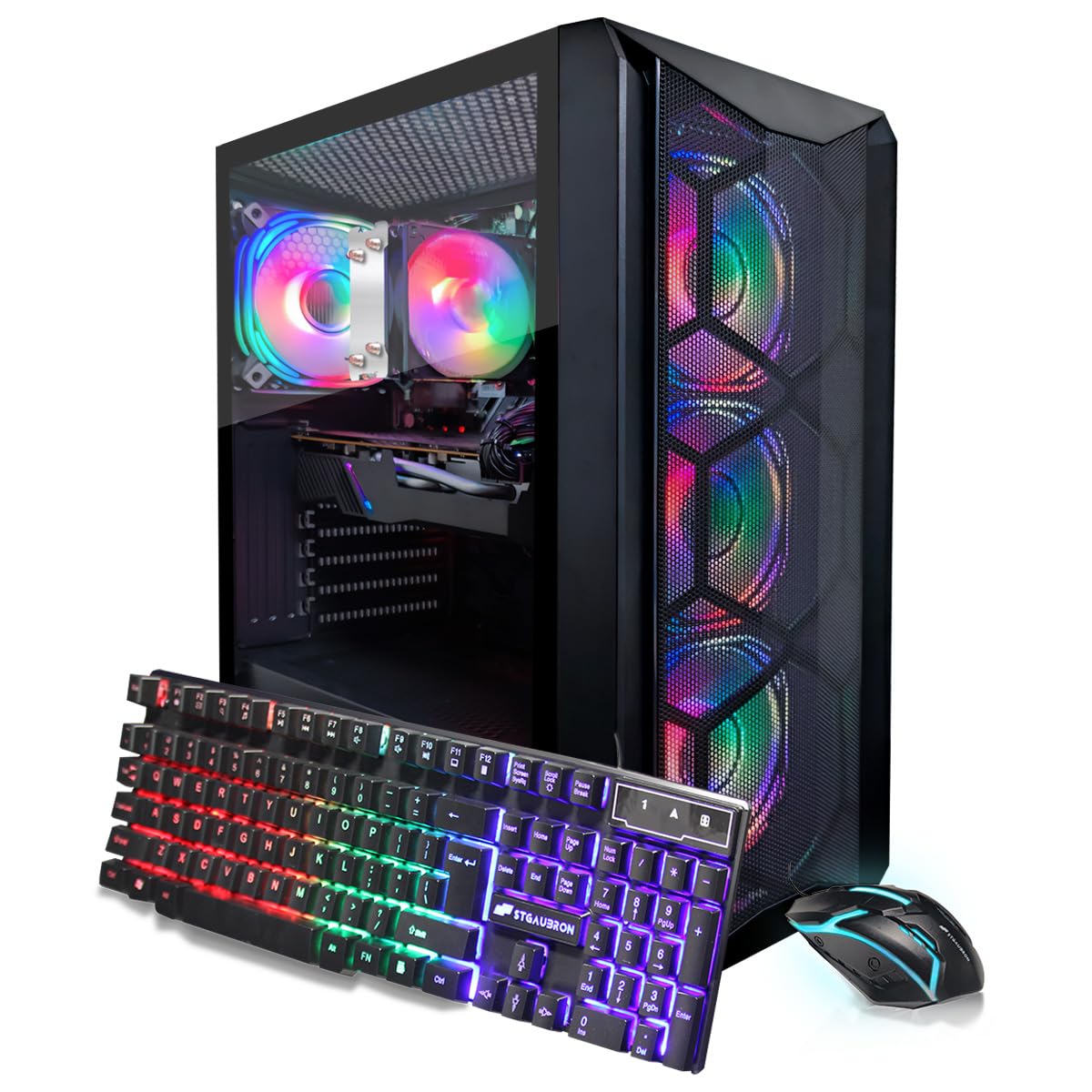 STGAubron Computer Tower ABR1722 Ryzen 5 5500 1TB SSD 16GB DDR4 1920x1080