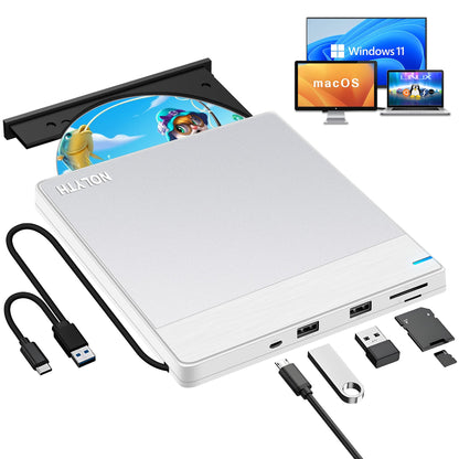 NOLYTH 0.7inch Portable External CD/DVD Drive CT-CDW02