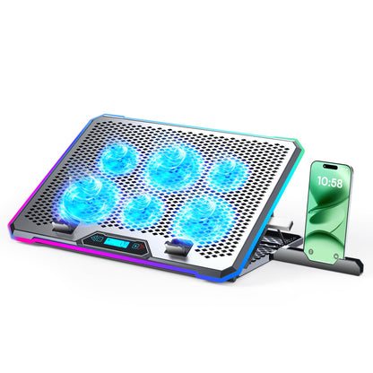 KYOLLY 16.7" x 11" Laptop Cooling Pad with 6 Fans