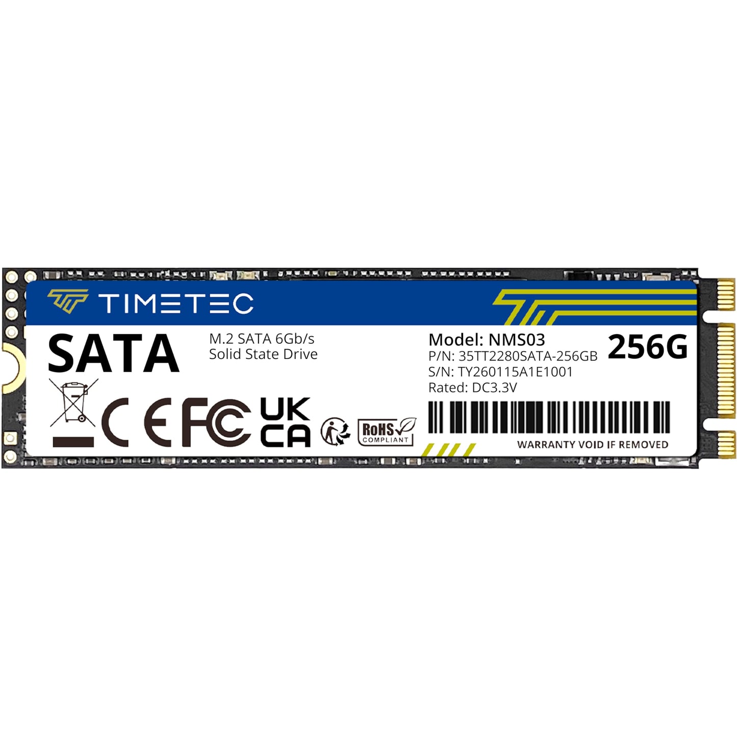 Timetec 256GB Solid State Drive SATA III 6Gb/s M.2 2280 JM600 Internal Storage