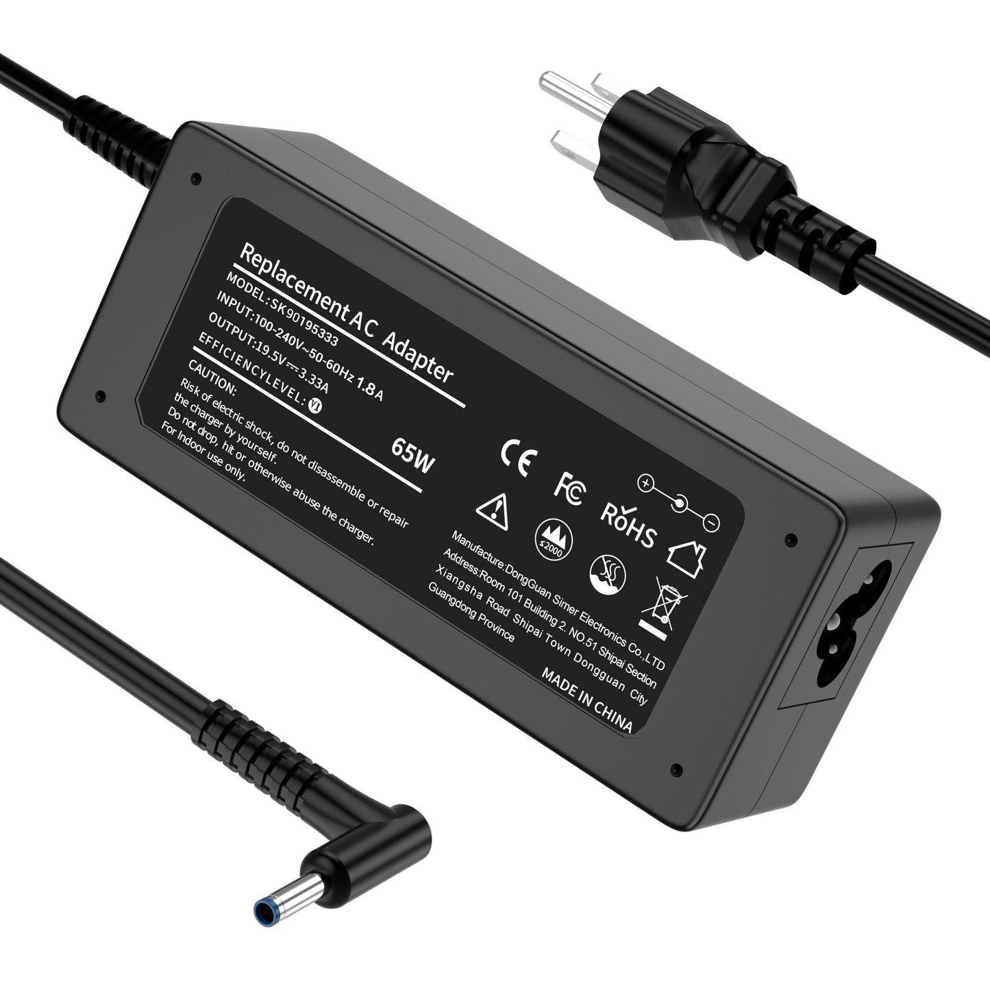 Yenyoh 65W SK90195333 Laptop AC Power Adapter Compatible with HP Models