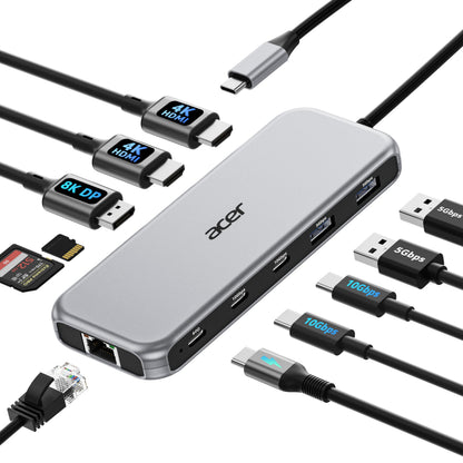 Acer 11 Port ODK5A0 8K DP 4K@60Hz USB Docking Station